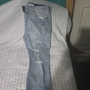 PacSun Blue Slim Distressed Jeans
